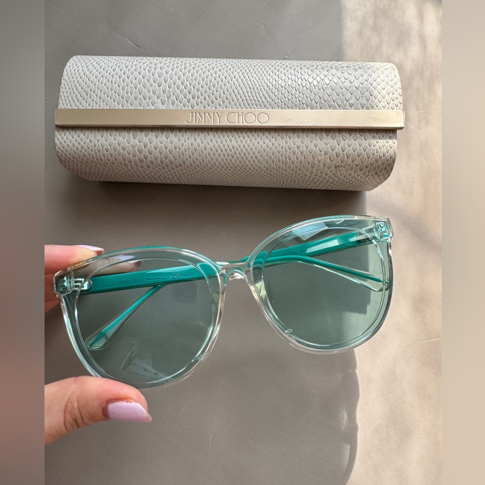 Jimmy Choo Green Sunglasses - Picture 2 of 4